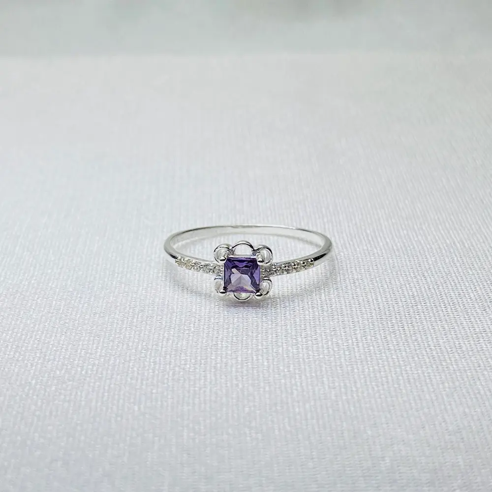 Amethyst Sterling Silver Ring